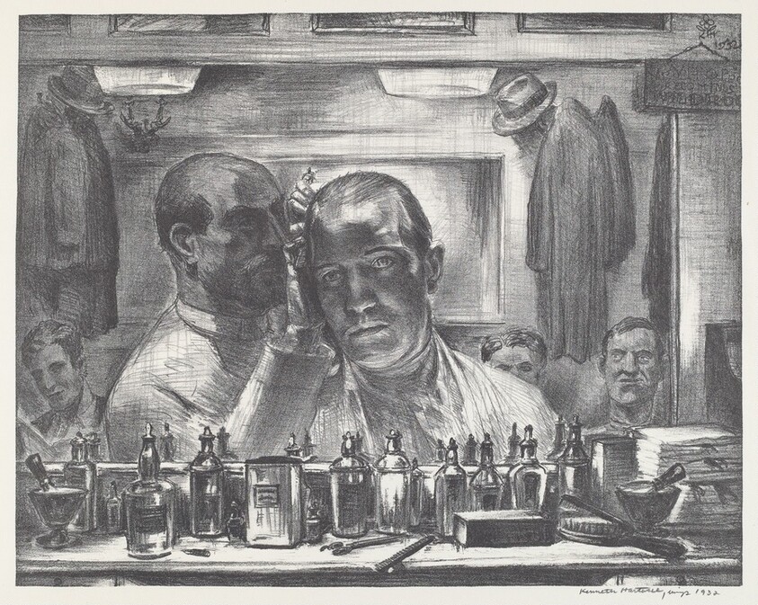 Untitled (Self Portrait at the Barber Shop)