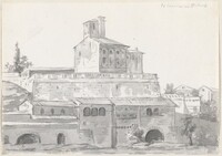 The Canonica of Sant'Ambrogio, Milan, Jacques-Louis David, 1775/80