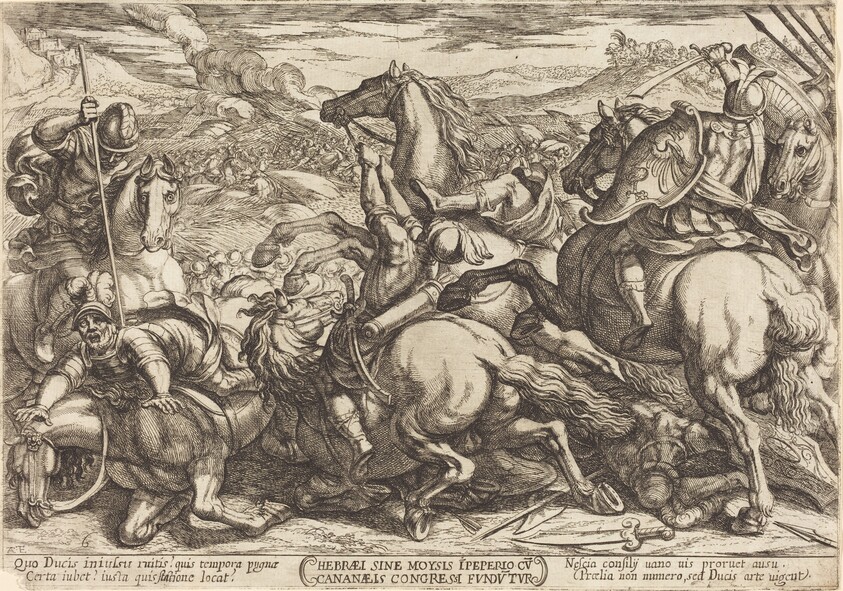 The Hebrews defeat the Canaans