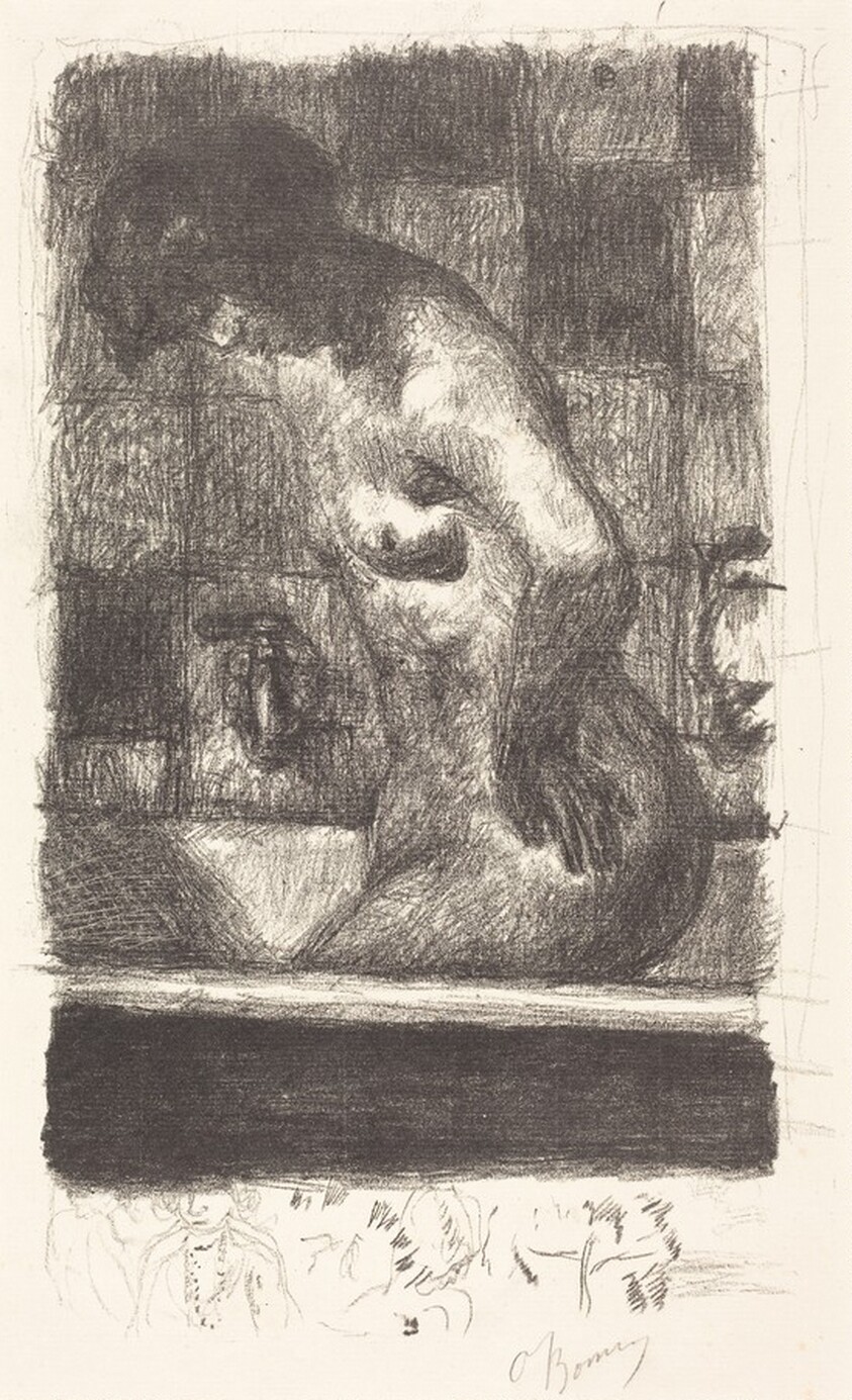 Woman Standing in Her Bath (Femme debout dans sa baignoire)