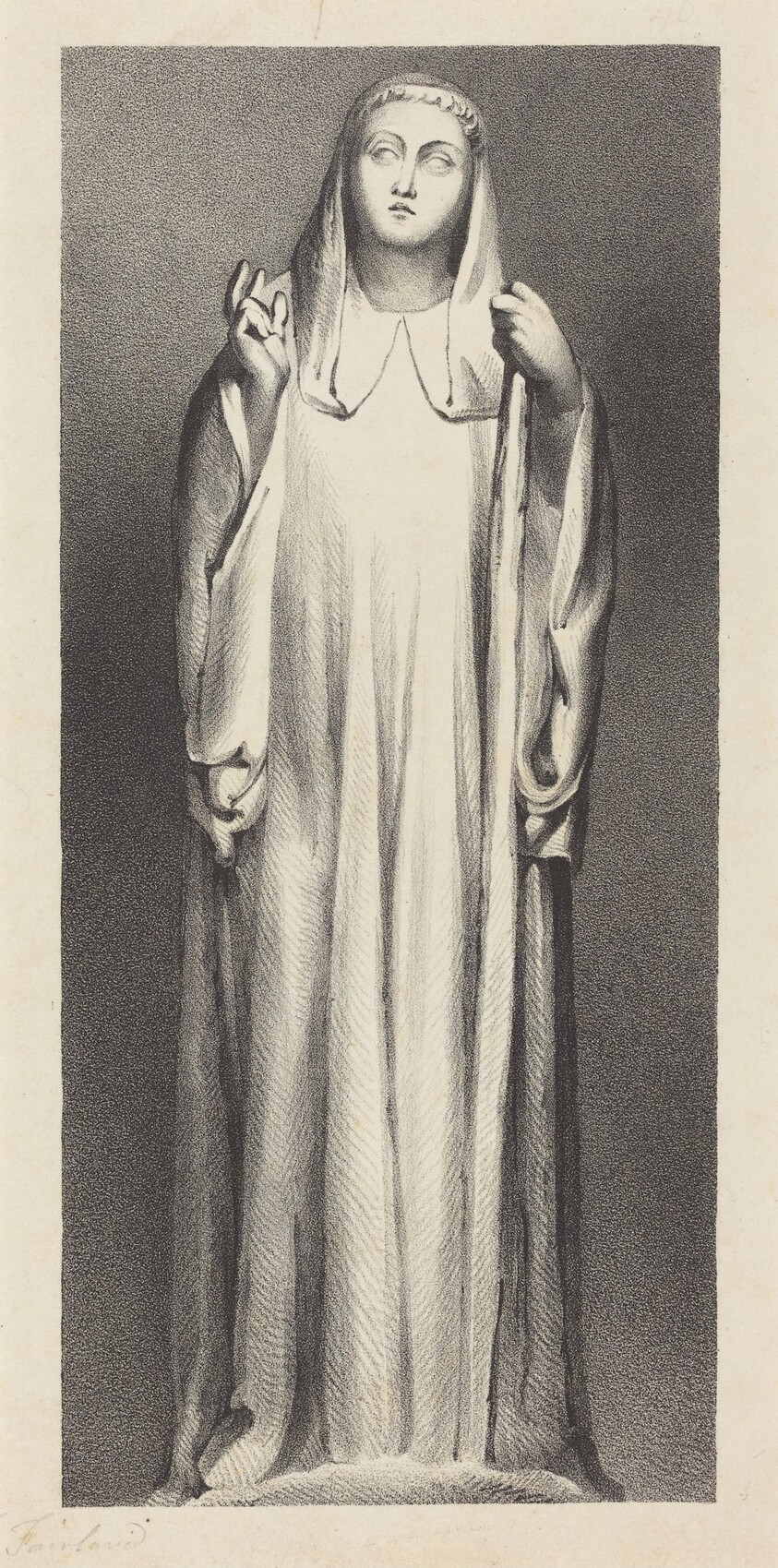 Figure from Peterborough Cathedral