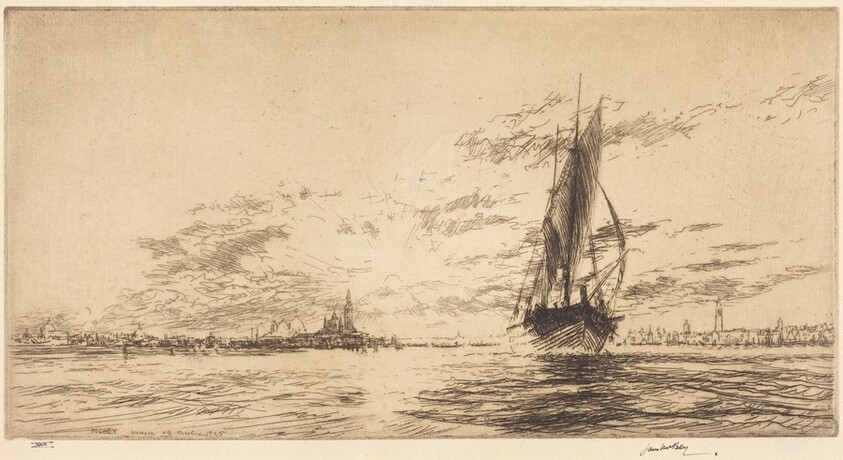 A Tartane Leaving Venice