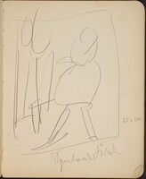 Kompositionsskizze mit zwei Figuren (Sketch with Two Figures) [p. 11], Max Beckmann