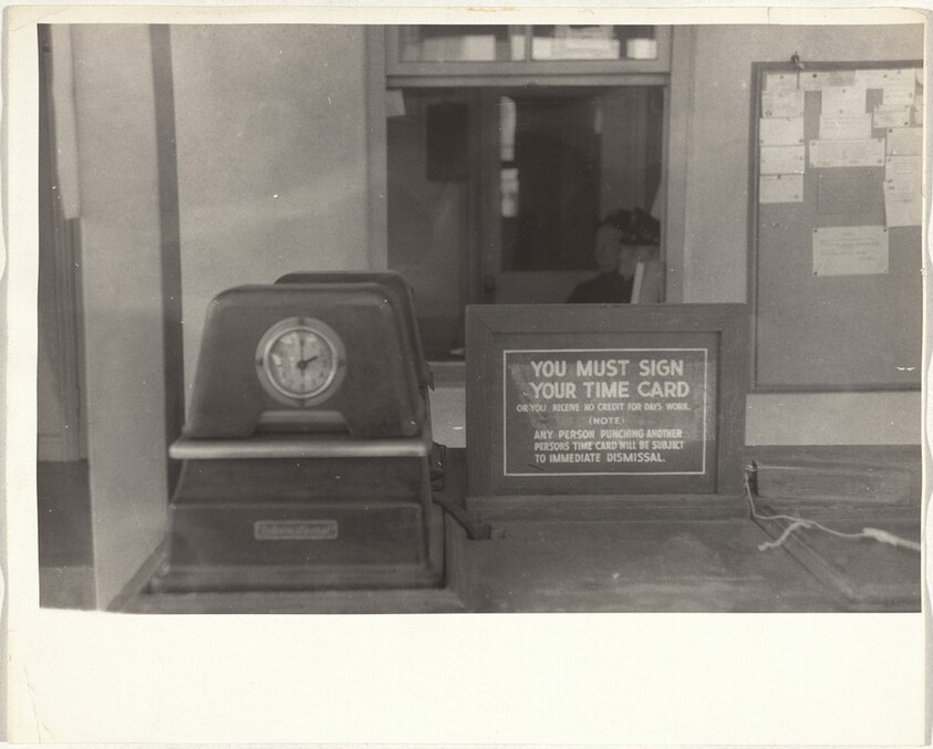 Time clock, Universal Studios--Universal City, California