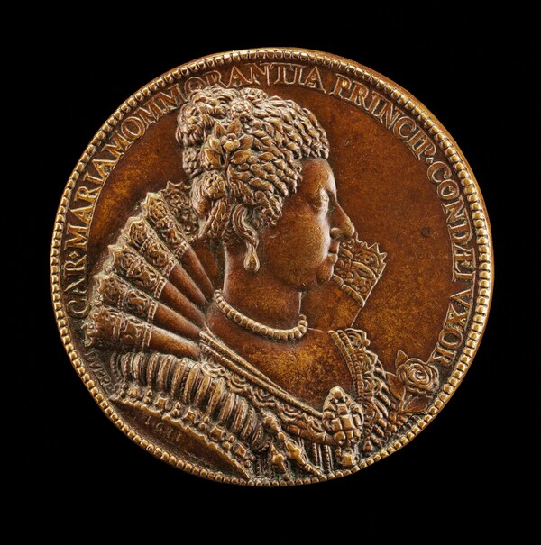 Charlotte-Marie de Montmorency, 1594-1650, Wife of Henri de Bourbon 1609 [reverse]