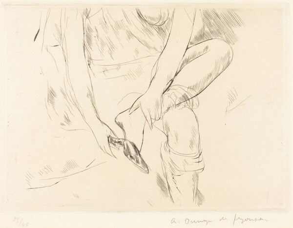 Woman with Slipper (La Femme a la mule)