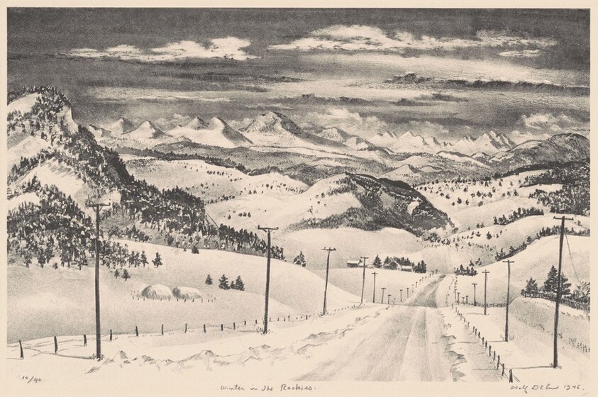 Winter in the Rockies