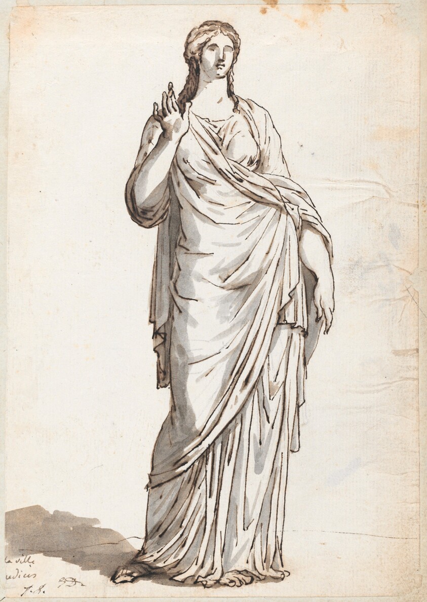 Woman with a Raised Hand, from the Villa Medici