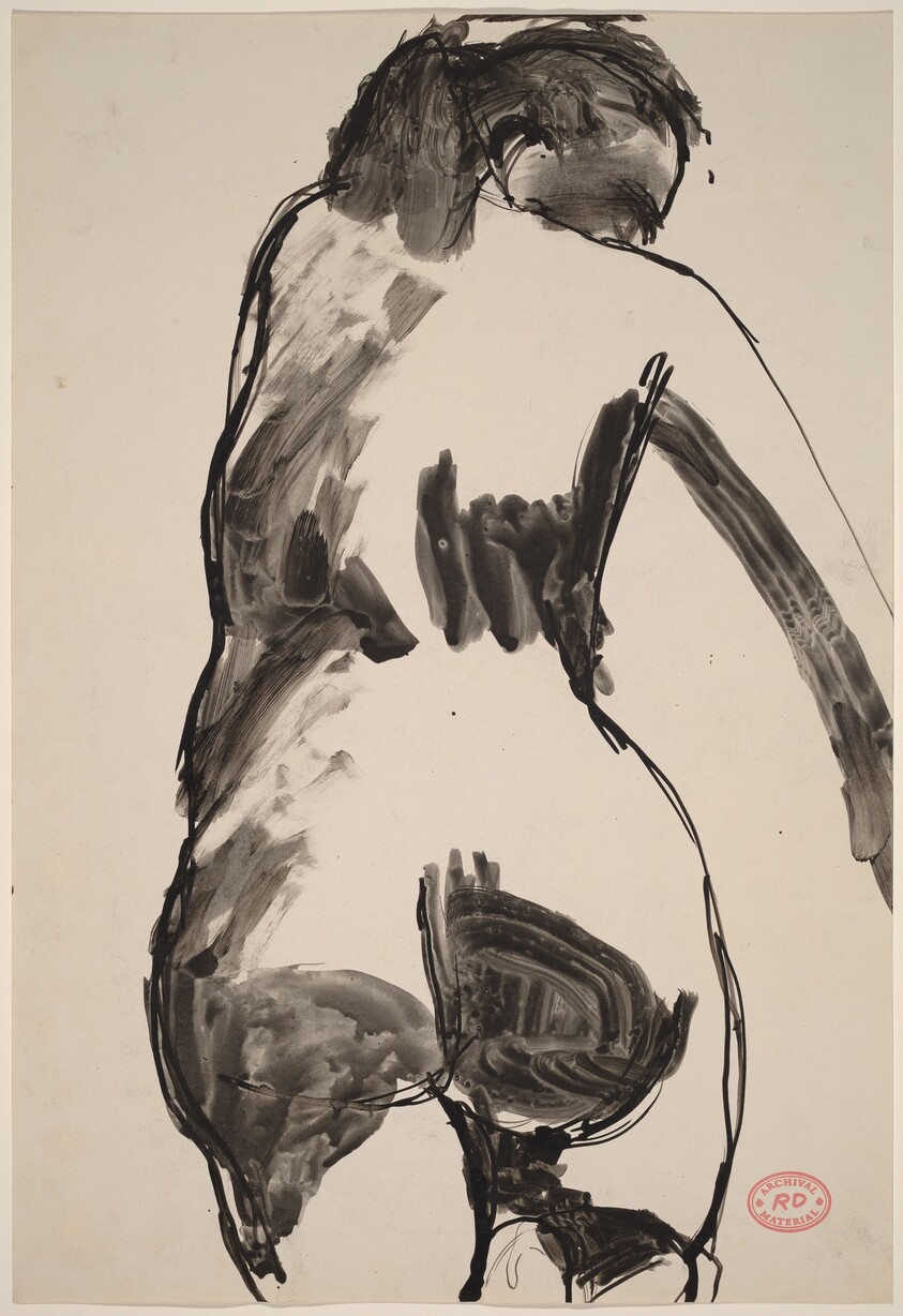 Untitled [rear view of female nude]