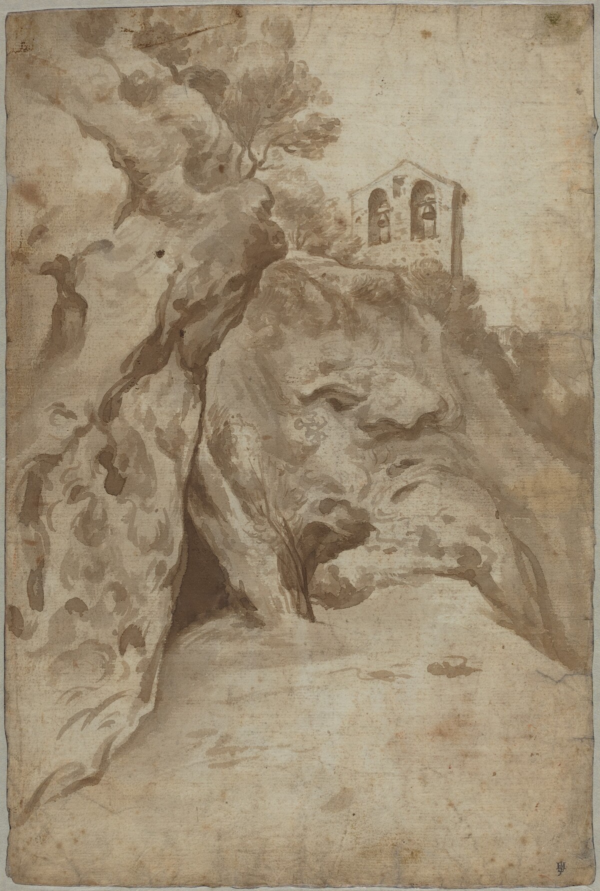 Church Tower on a Hill