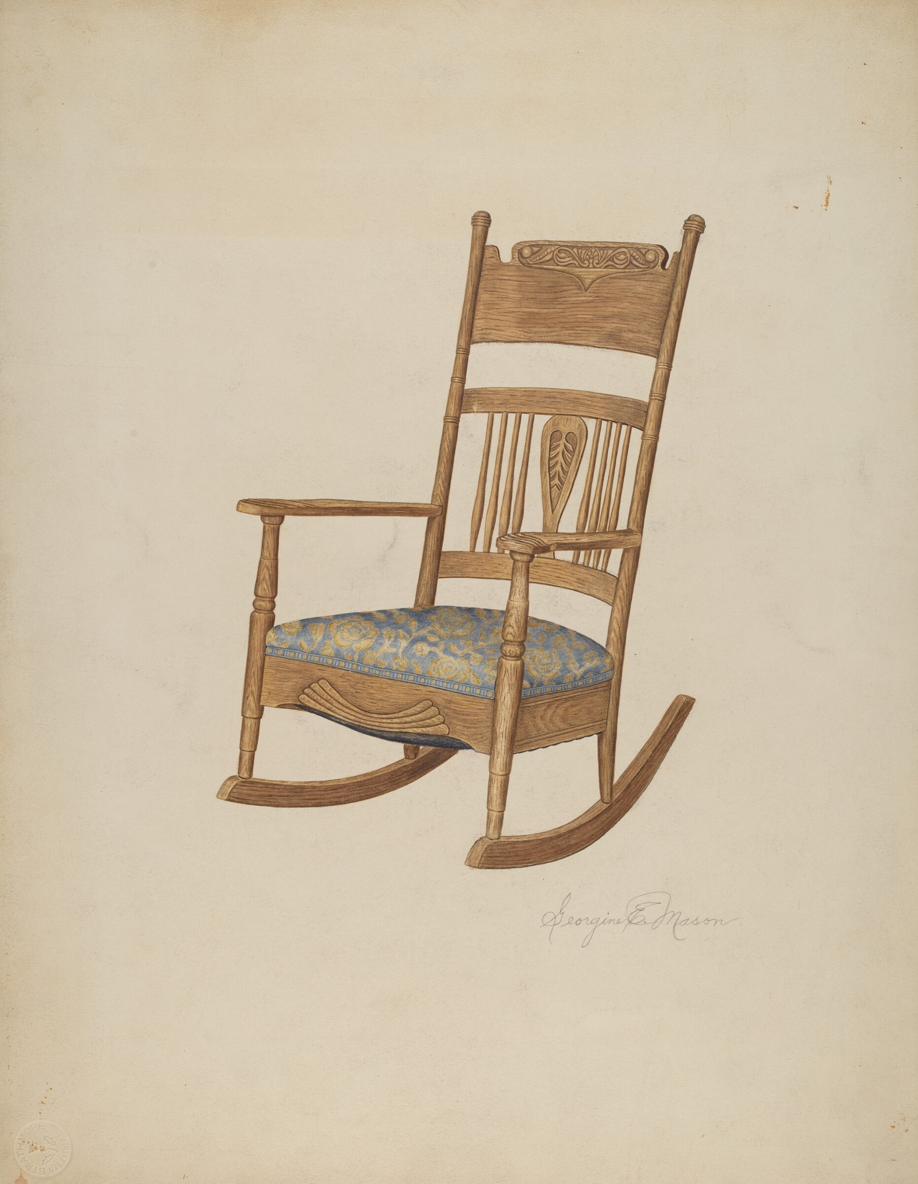 Rocking Armchair, Georgine E. Mason, c. 1940