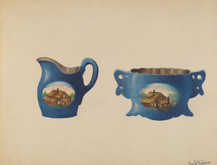 Cream Pitcher and Sugar Bowl
