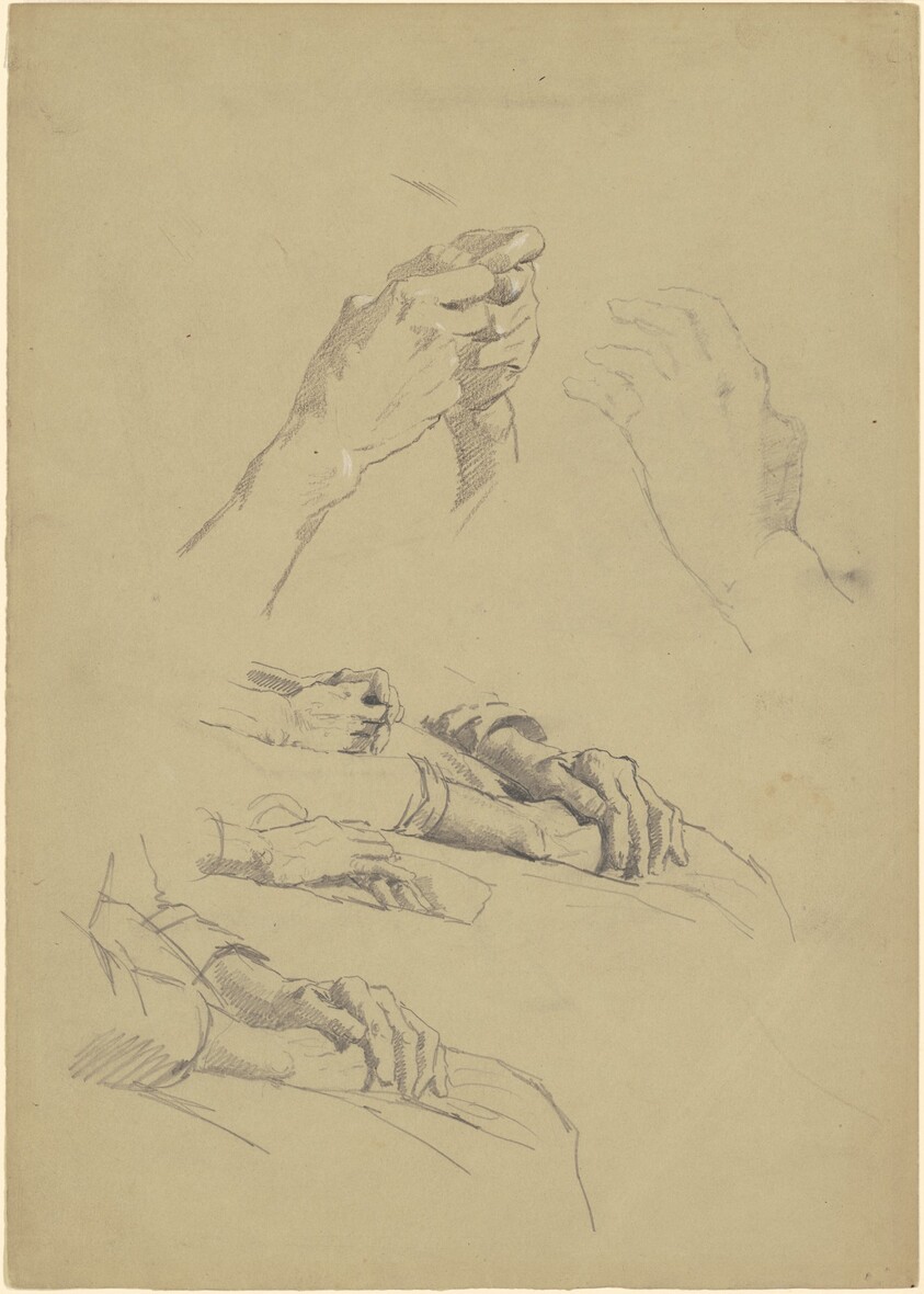 Studies of Hands [recto]