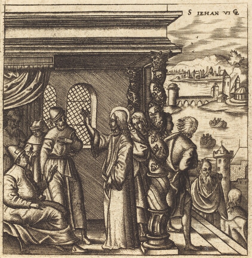 Christ Teaching in the Synagogue