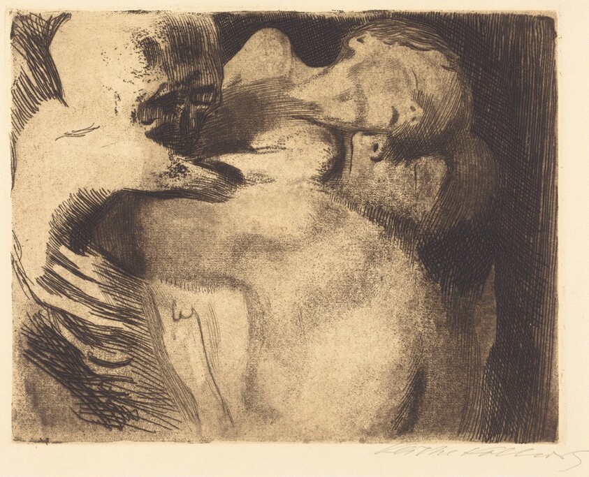 Death and Woman Struggle for the Child (Tod und Frau um das Kind Ringend)