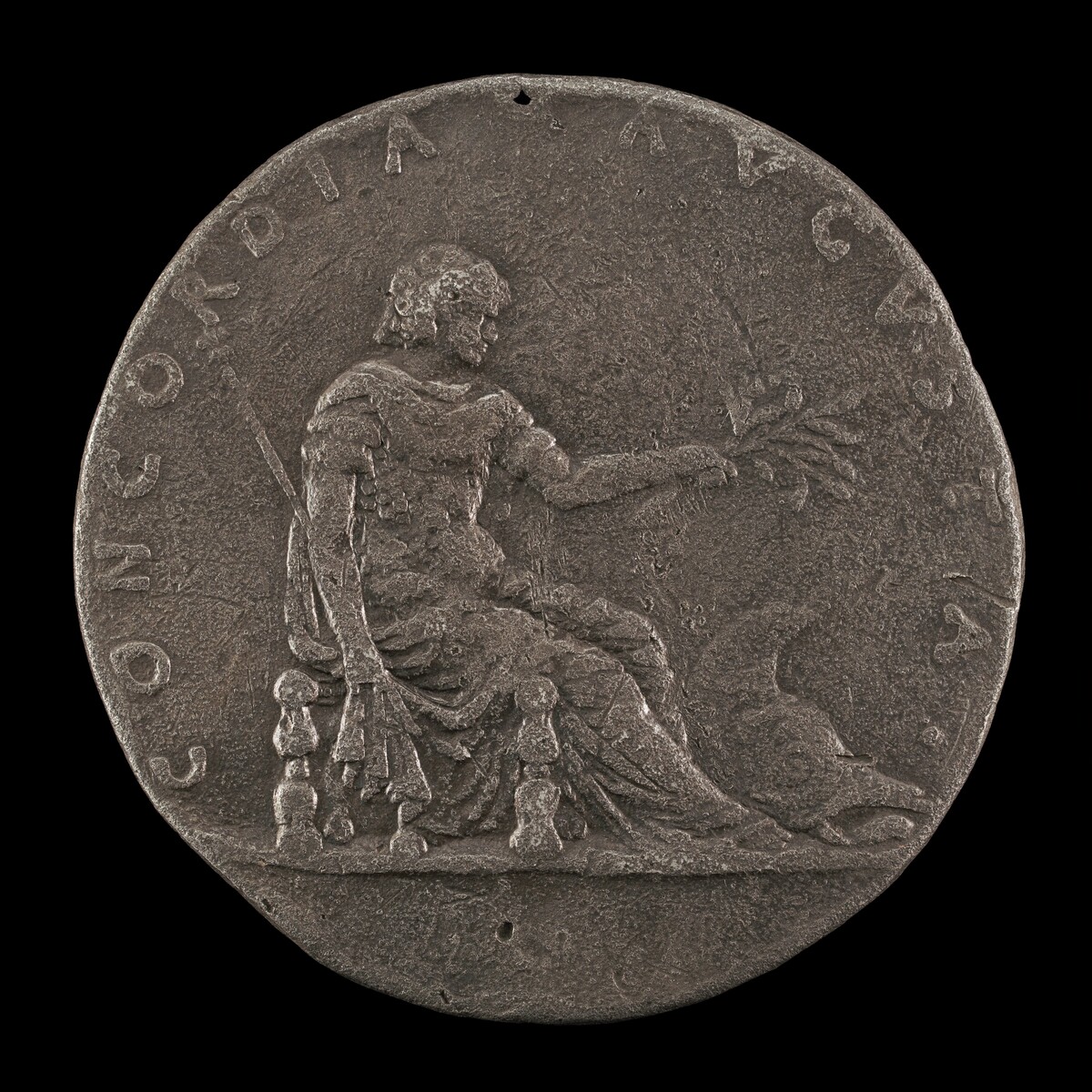 Concordia Holding a Lily Scepter and an Olive Branch