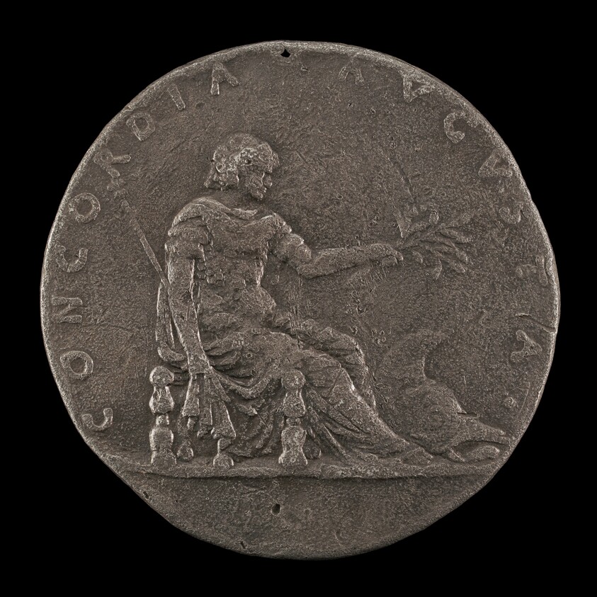 Concordia Holding a Lily Scepter and an Olive Branch