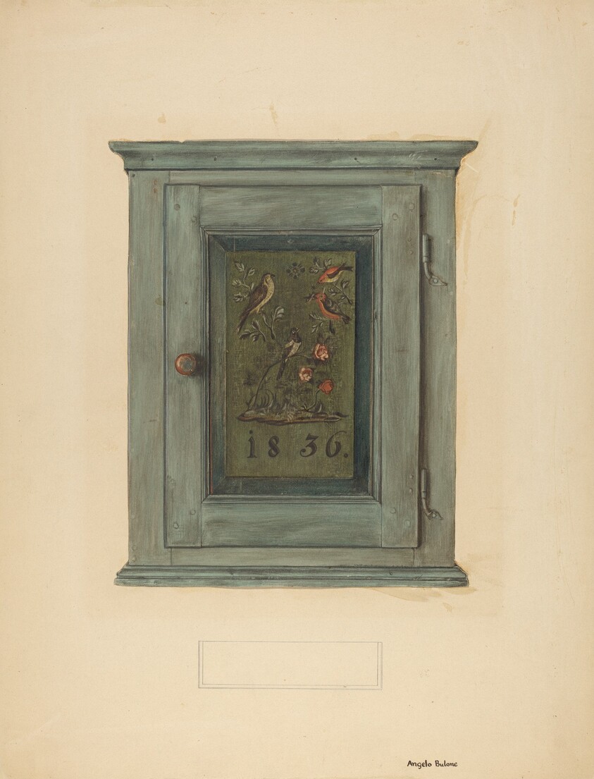 Zoar Blue Bonnet Cabinet