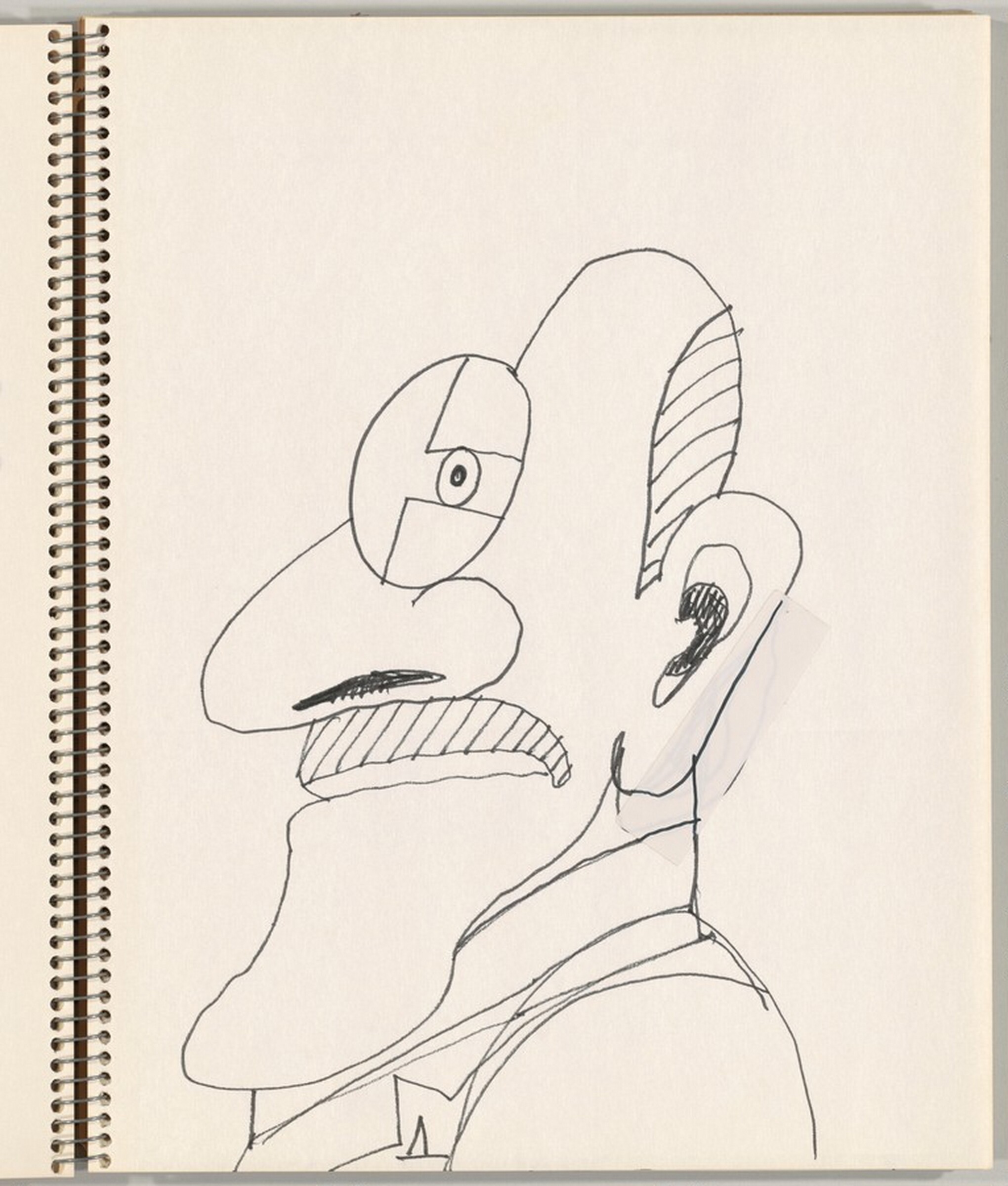 Self-Portrait in Profile, Saul Steinberg, c.1986/1995