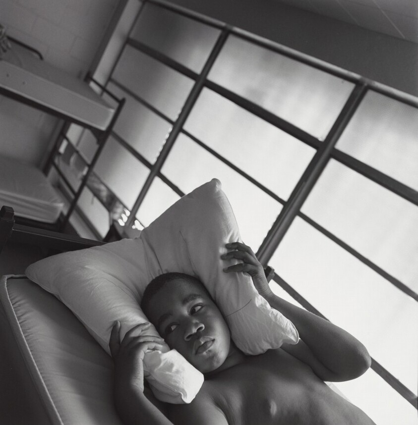 Michael Kelly in a children's shelter, San Francisco