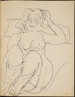 Sitzende Frau in Wäsche (Half Nude, Seated) [p. 31], Max Beckmann