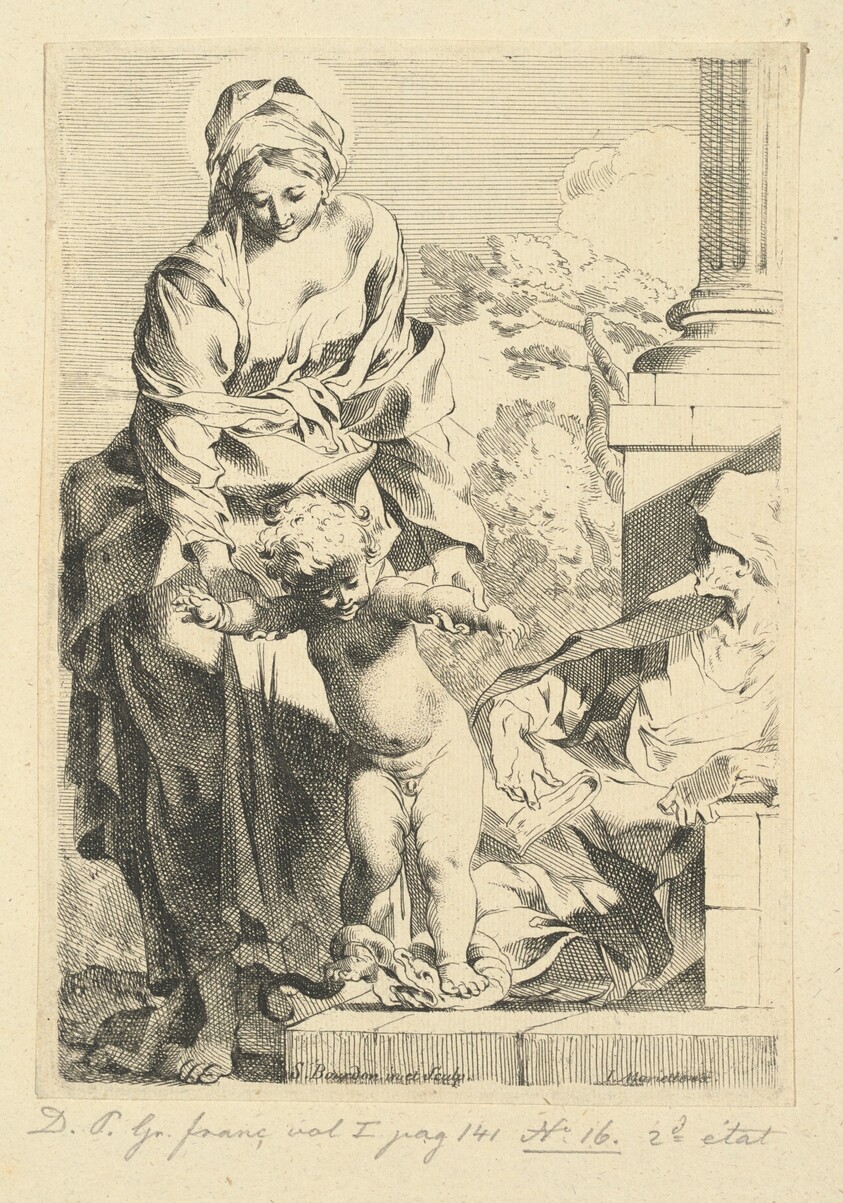 Virgin and Child Trampling Sin