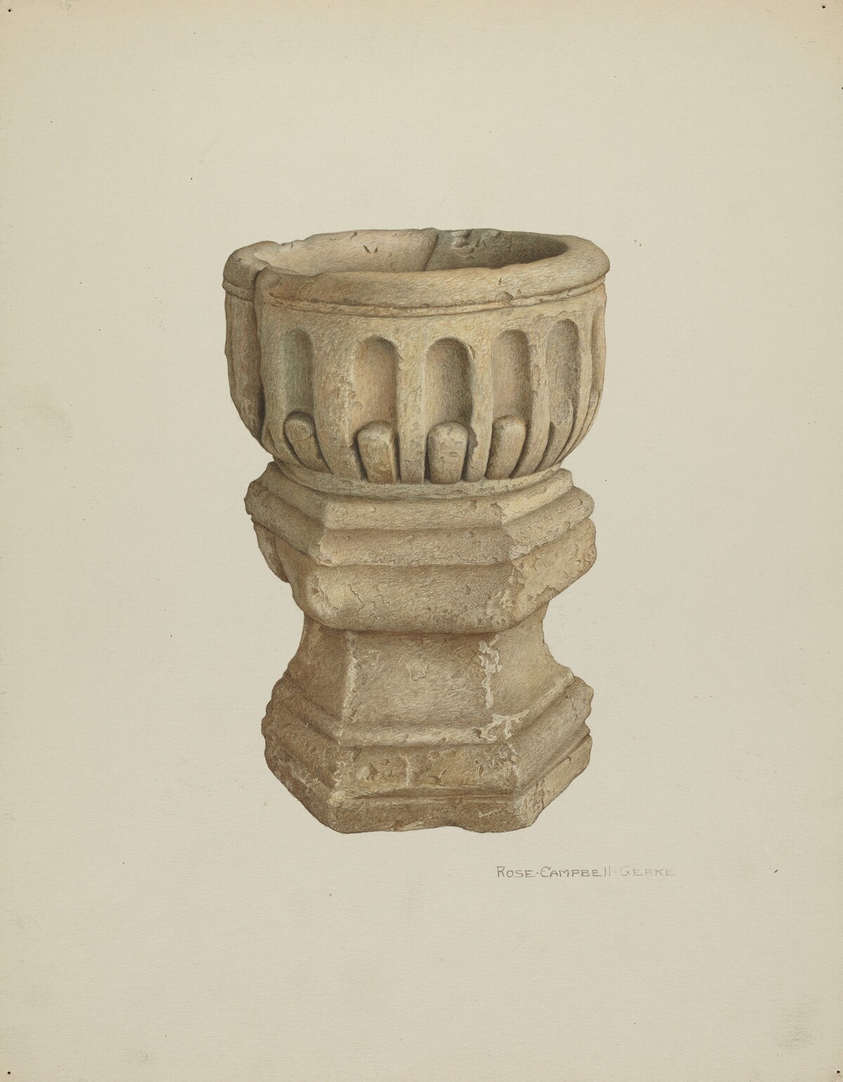 Stone Baptismal Font
