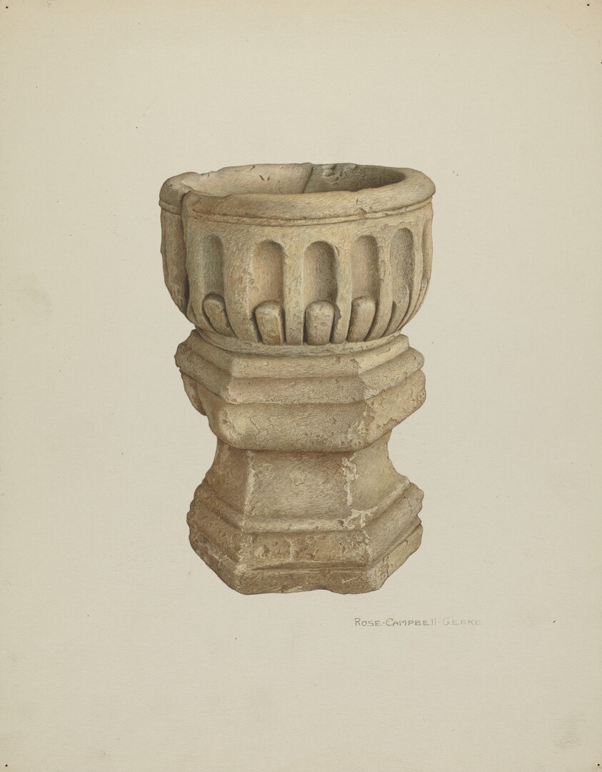Stone Baptismal Font