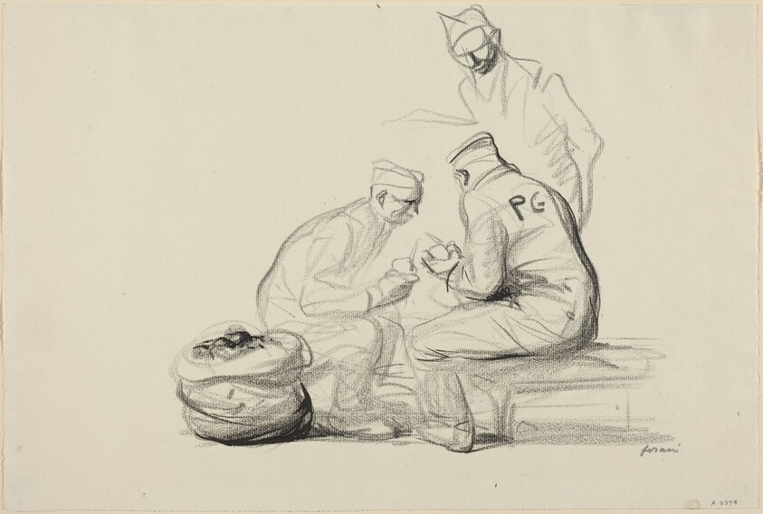 Poilu and German Prisoners