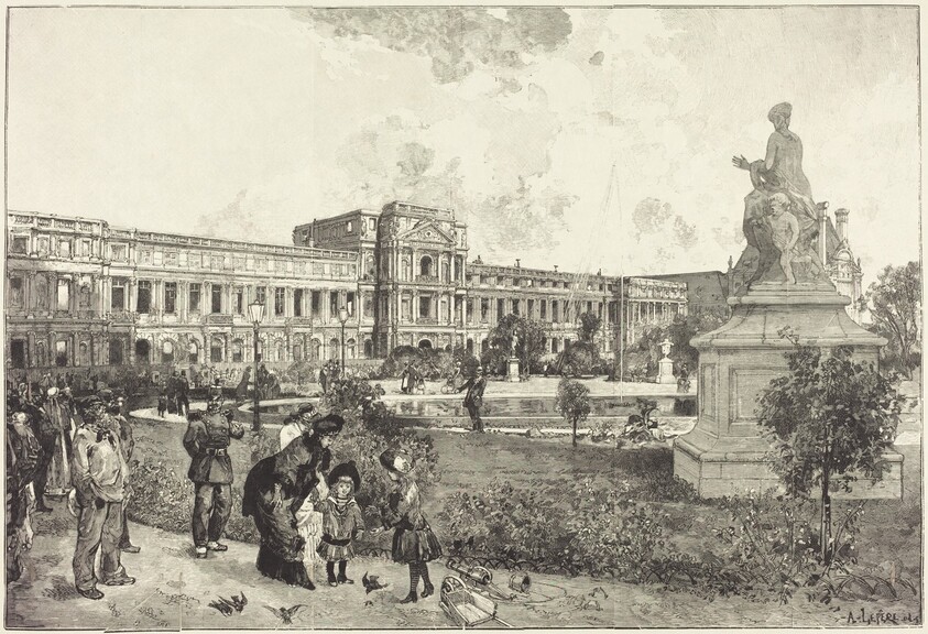 Les ruins du Palais des Tuilleries avant leur démolition