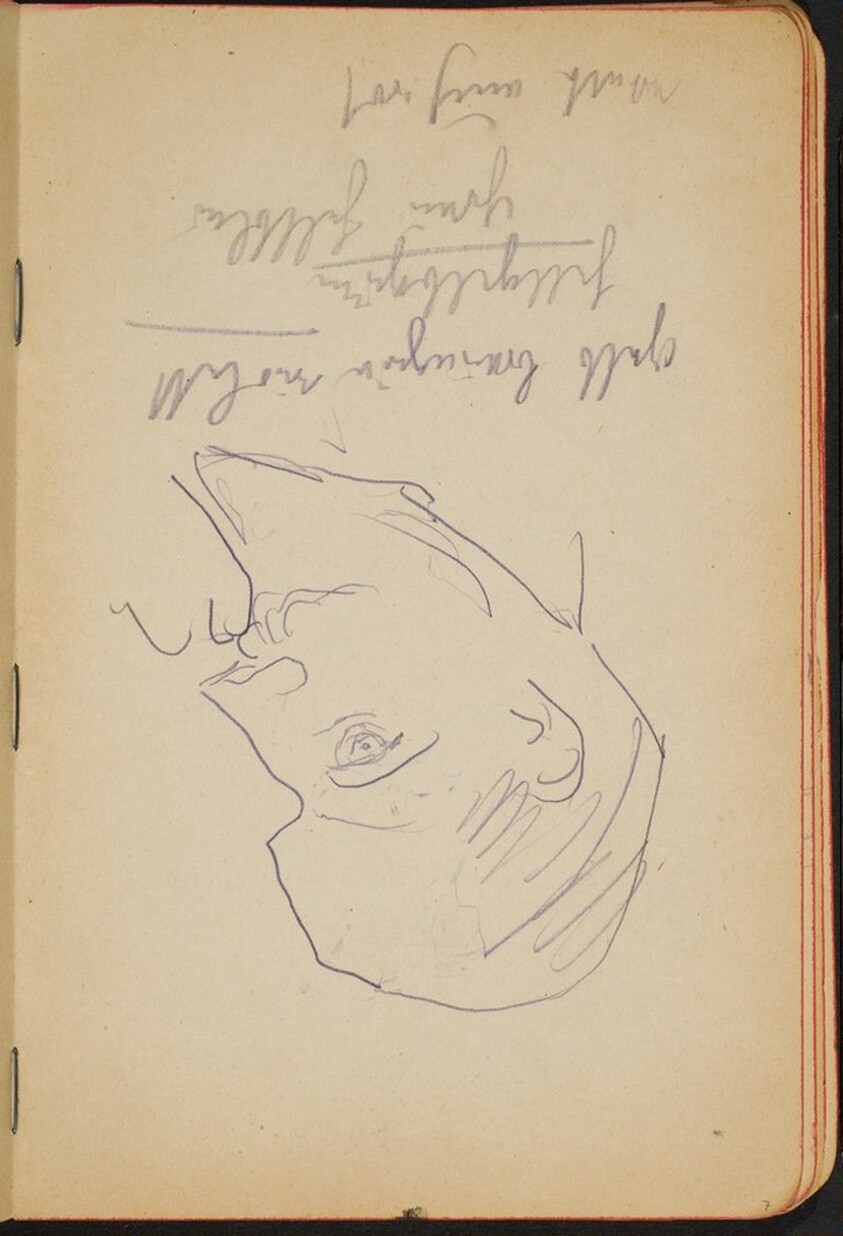 Mann und Notizen (Man with Notations) [p. 7]