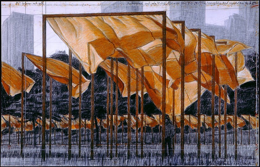 The Gates, Project for Central Park, New York City [bottom panel]