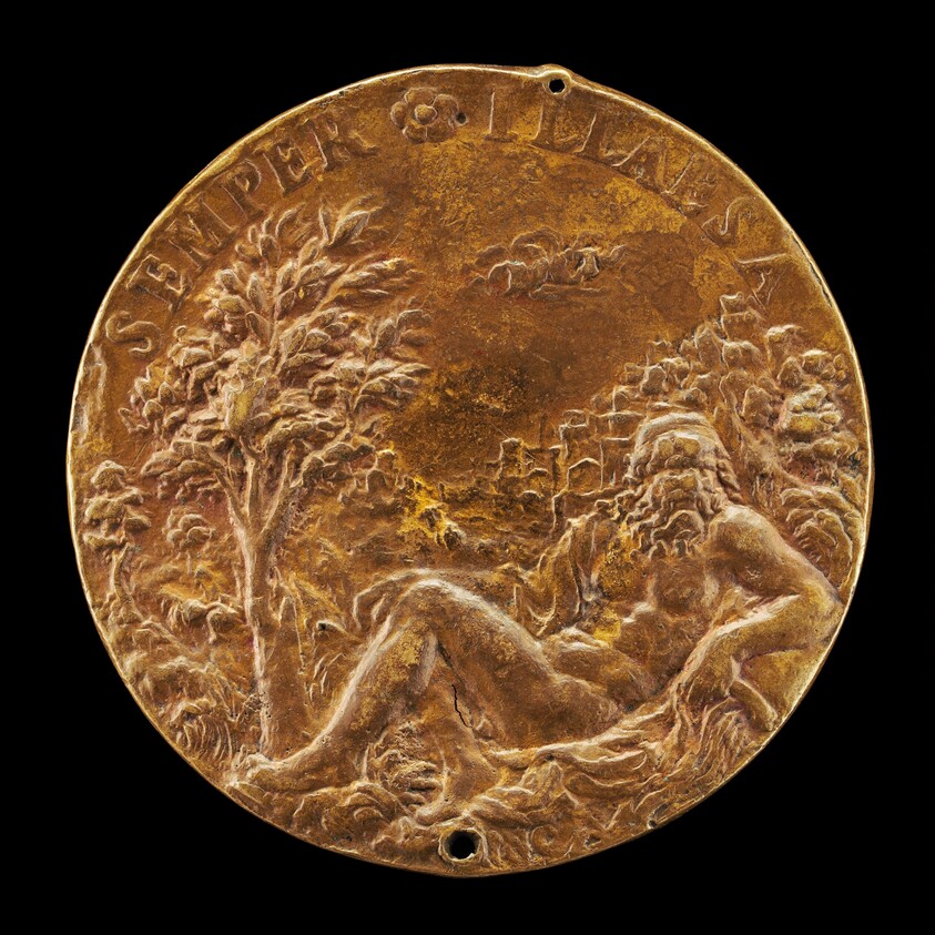 The River God Mincio Reclining before a Landscape [reverse]