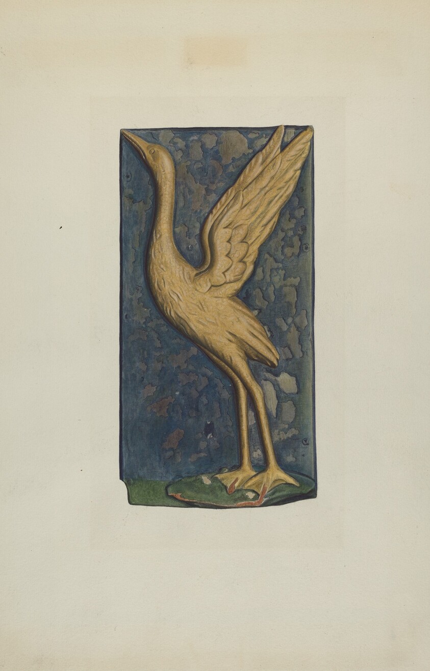 Carved Stork