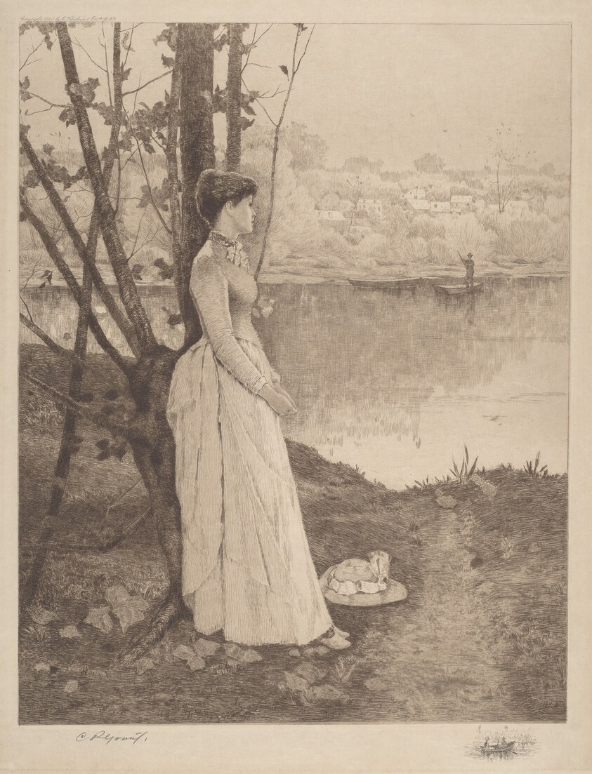 Untitled (Lady by a Riverbank)