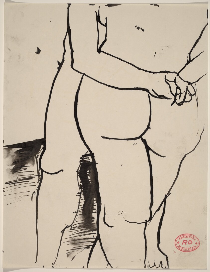 Untitled [legs and buttocks of standing nude figures]