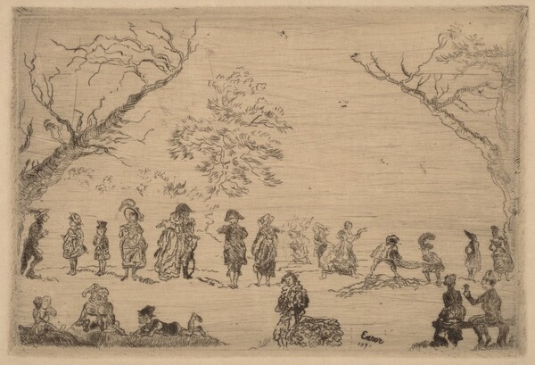 Gathering in a Park (Assemblee dans un parc)