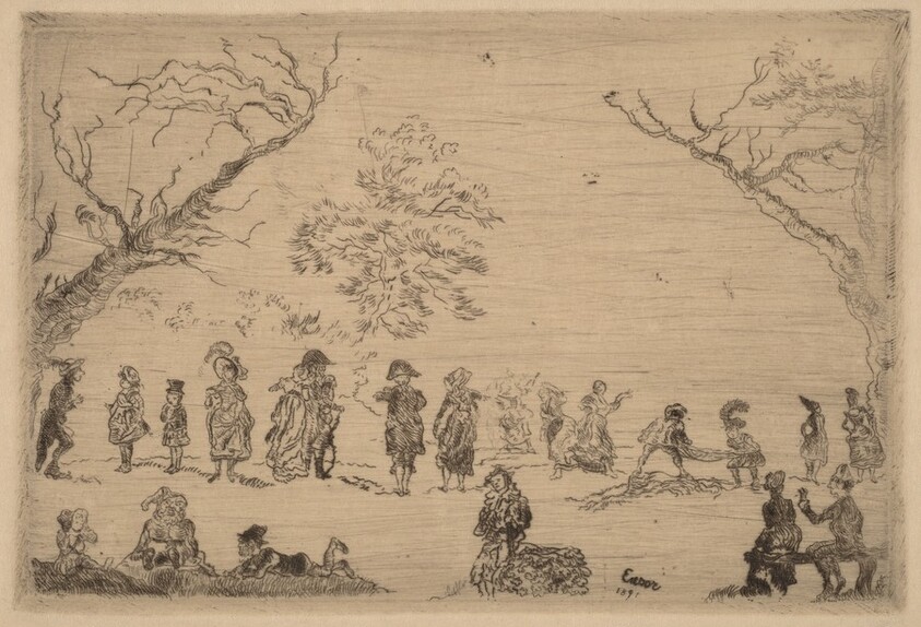 Gathering in a Park (Assemblee dans un parc)