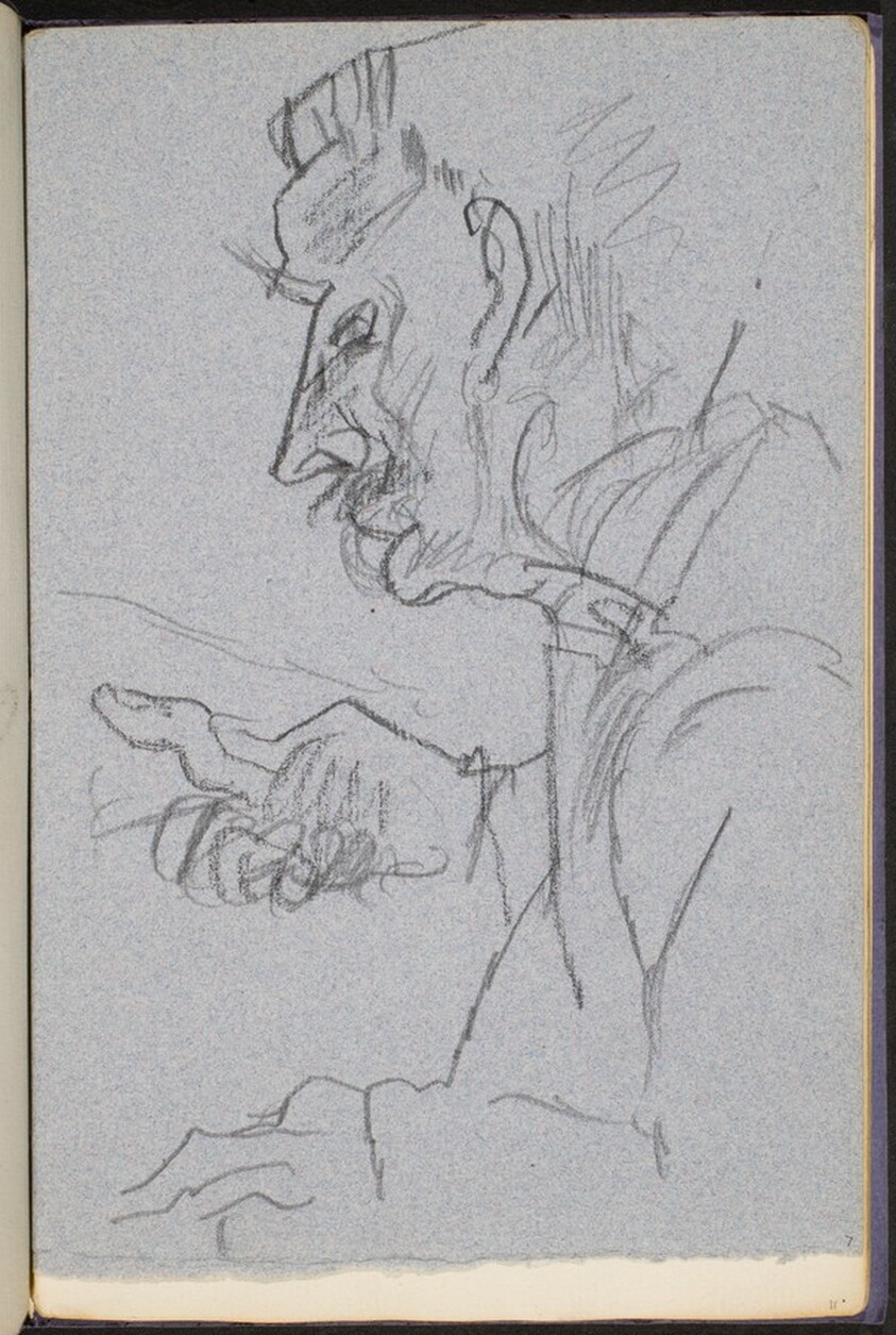 männliche Bildnisstudie (Male Portrait Study) [p. 7]