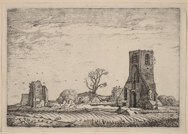 Ruins of a Church (Chapel of Eykenduynen near The Hague)