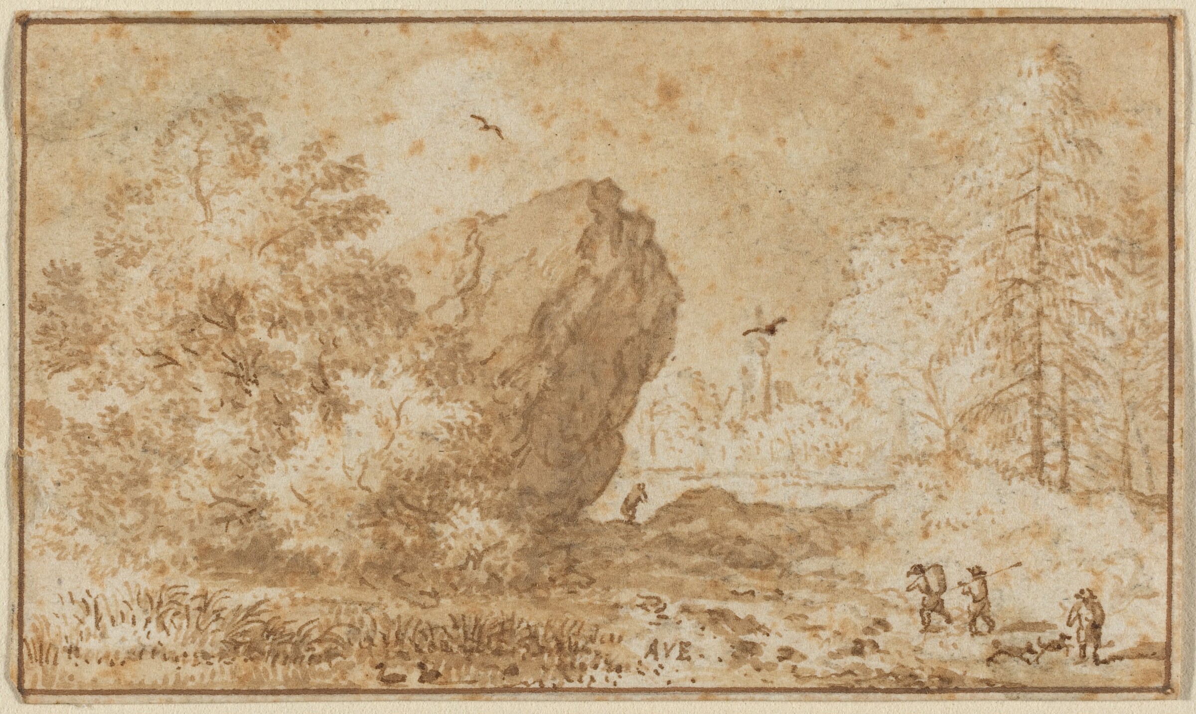 Landscape with Large Rock, Allart van Everdingen