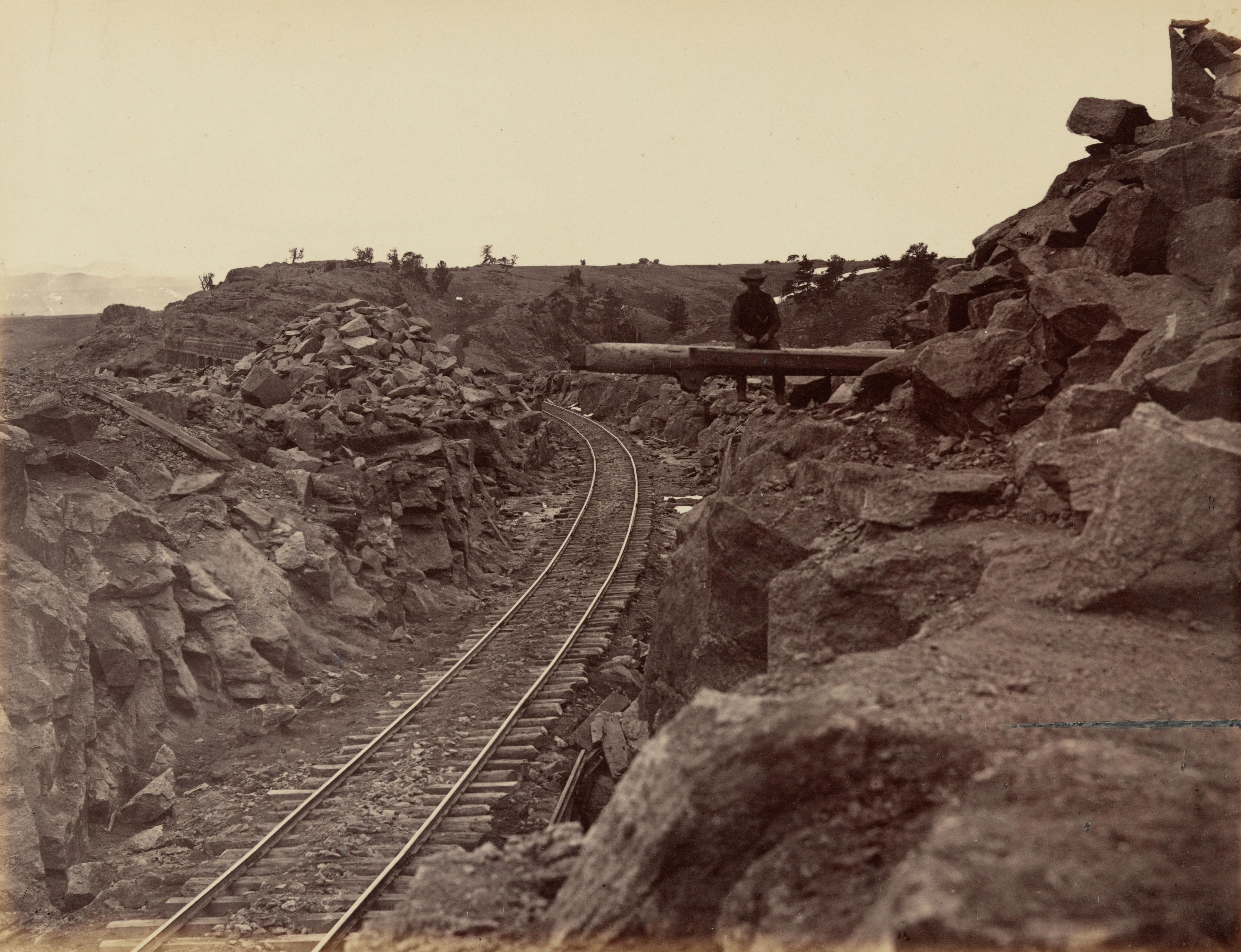 Plate 9. Eastern Approach to Dale Creek Bridge by Andrew Joseph