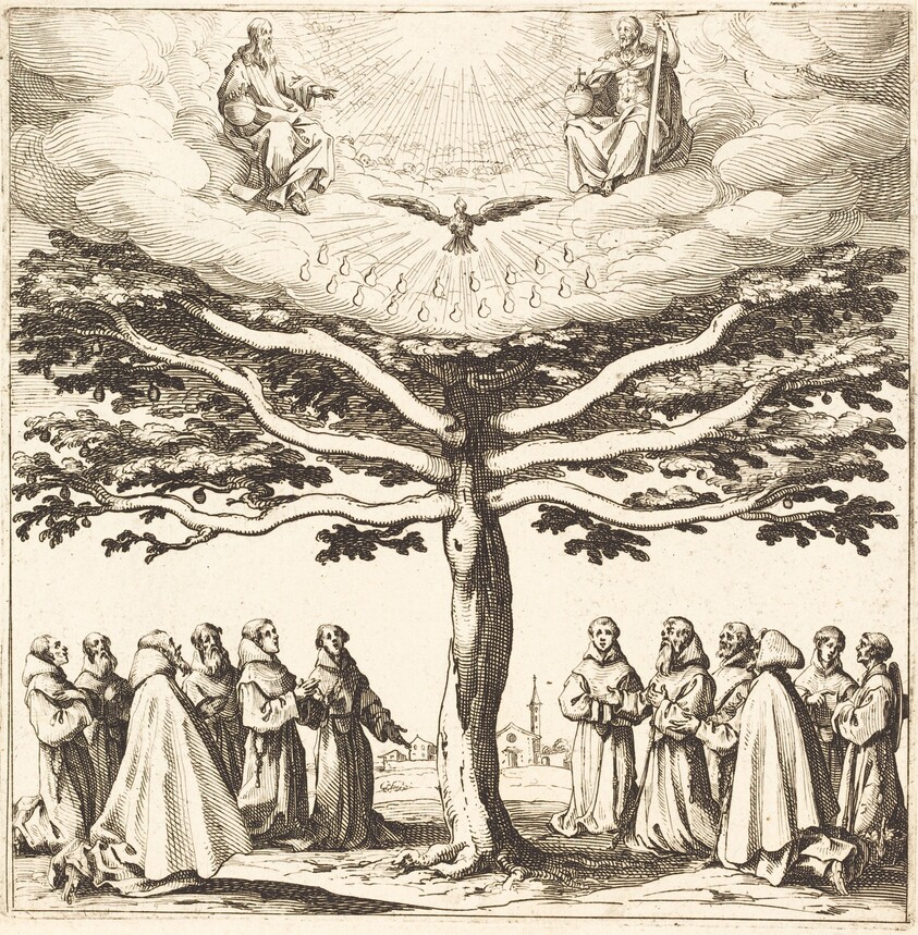 The Holy Trinity in the Tree of Life, Adored by Franciscans