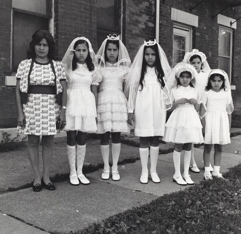Mrs. Lopez and Six Confirmation Girls