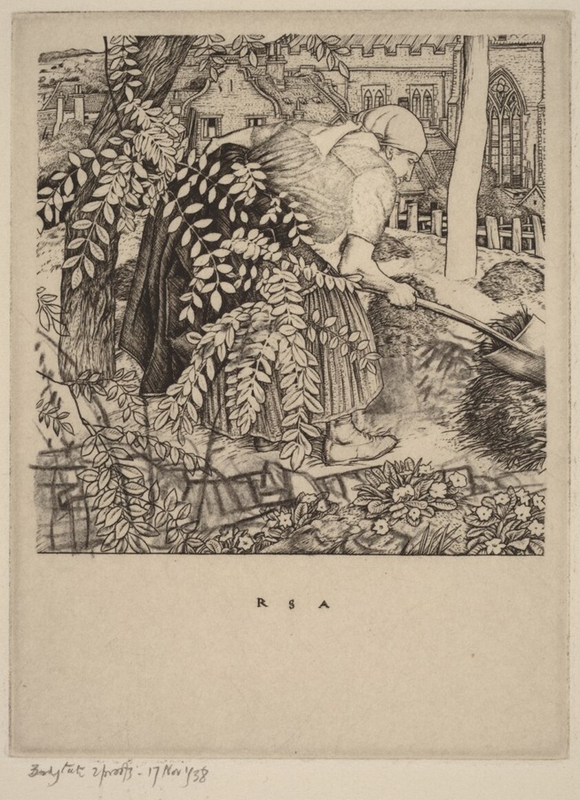 Woman Digging