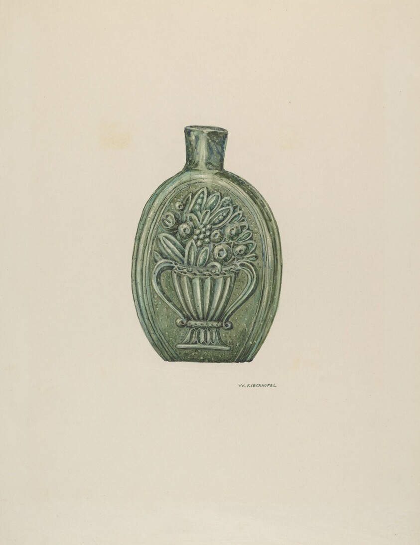 American Glass Flask