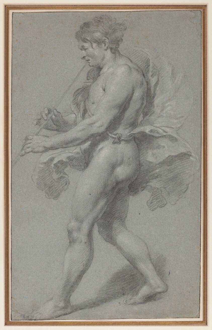 Study of a Man Playing a Pipe
