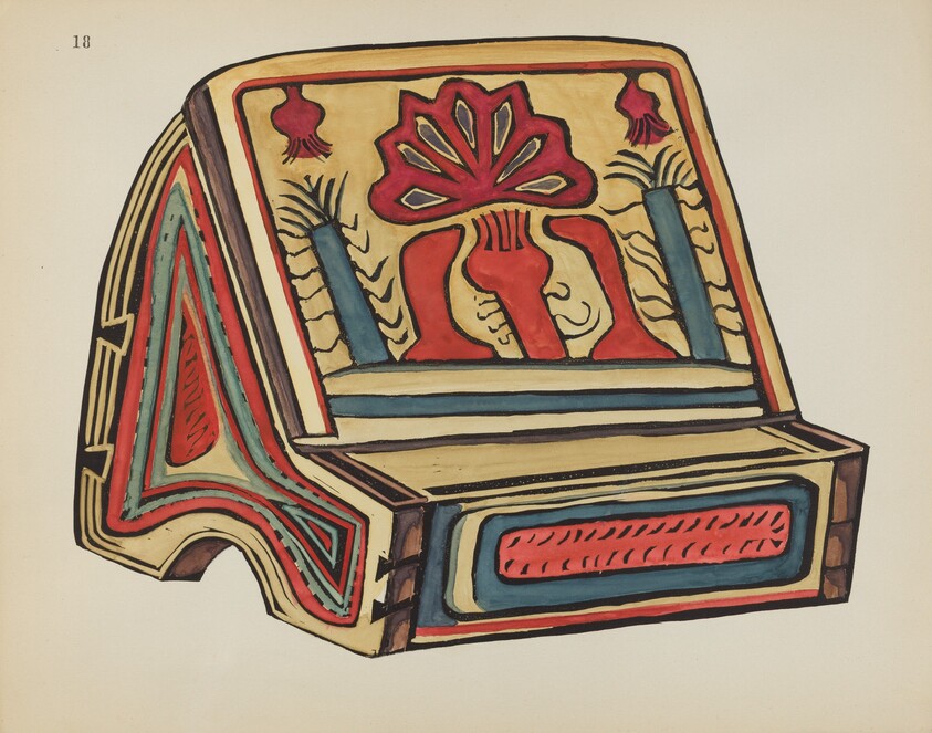 Plate 18: Reading Stand, Llano: From Portfolio "Spanish Colonial Designs of New Mexico"