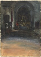Spanish Church Interior, John Singer Sargent, c. 1880