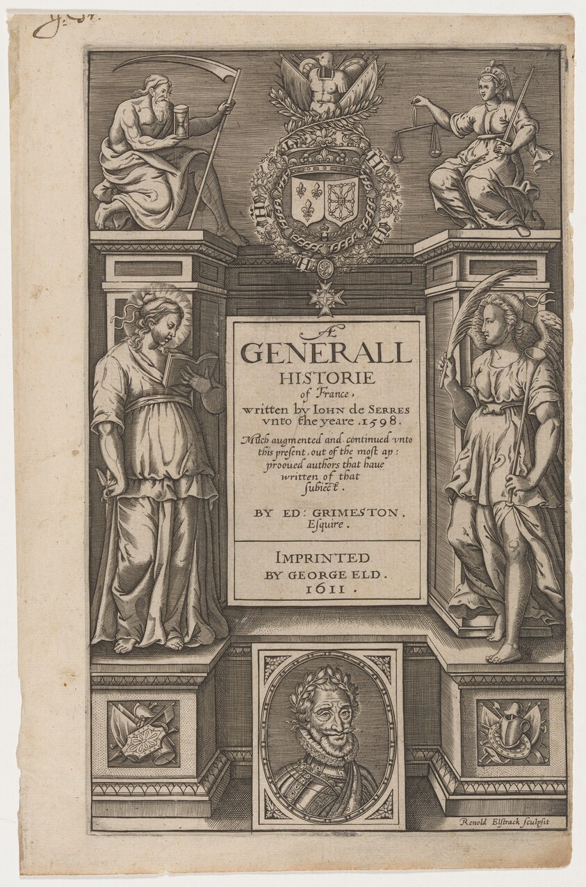 Title Page. Jean de Serres, Generall Historie of France